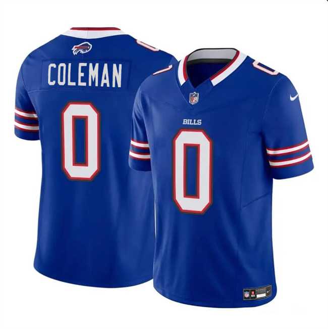 Men & Women & Youth Buffalo Bills #0 Keon Coleman Blue 2024 Draft F.U.S.E. Vapor Untouchable Limited Stitched Jersey